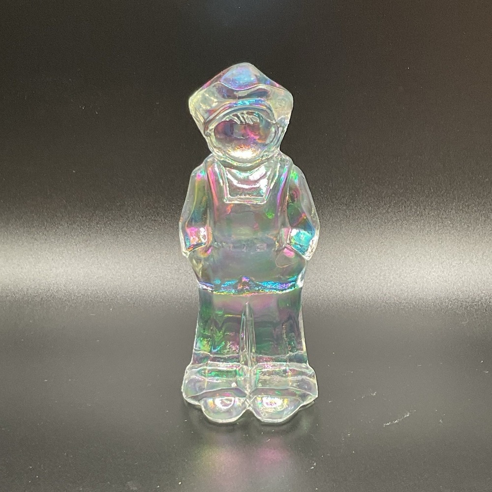 Mosser Glass Vi Hunter Josh Doll Figurine Open Edition Crystal Carnival